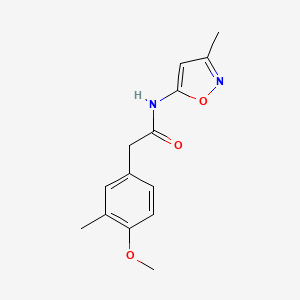 2-(4-methoxy-3-methylphenyl)-N-(3-methylisoxazol-5-yl)acetamide