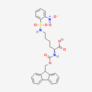 molecular formula C27H27N3O8S B2632967 Fmoc-D-Lys(Ns)-OH CAS No. 2250437-39-7