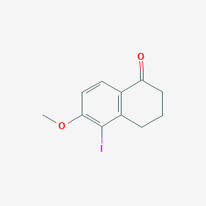 molecular formula C11H11IO2 B2632969 5-Iodo-6-methoxy-1,2,3,4-tetrahydronaphthalen-1-one CAS No. 436091-93-9