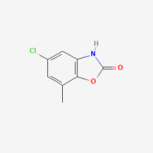molecular formula C8H6ClNO2 B2632978 5-氯-7-甲基苯并[d]恶唑-2(3H)-酮 CAS No. 80525-95-7