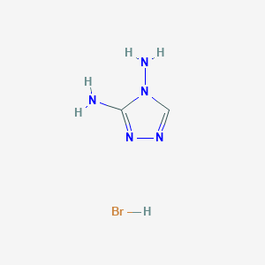 molecular formula C2H6BrN5 B2632980 4H-1,2,4-triazole-3,4-diamine hydrobromide CAS No. 23160-99-8; 38104-45-9