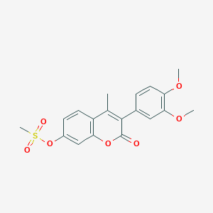 3-(3,4-dimethoxyphenyl)-4-methyl-2-oxo-2H-chromen-7-yl methanesulfonate