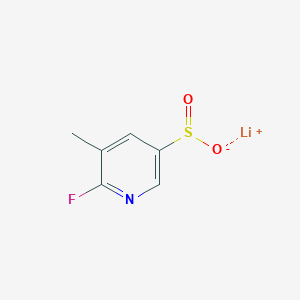 molecular formula C6H5FLiNO2S B2633002 Lithium(1+) ion 6-fluoro-5-methylpyridine-3-sulfinate CAS No. 2228365-75-9