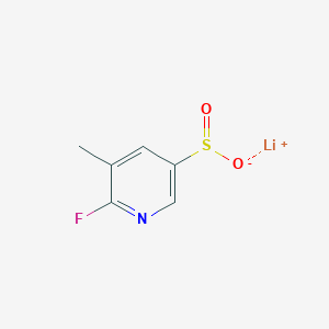 Lithium(1+) ion 6-fluoro-5-methylpyridine-3-sulfinate