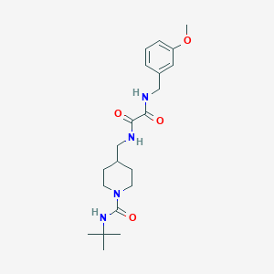 N1-((1-(tert-butylcarbamoyl)piperidin-4-yl)methyl)-N2-(3-methoxybenzyl)oxalamide