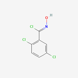 molecular formula C7H4Cl3NO B2633006 (1Z)-2,5-Dichloro-N-hydroxybenzenecarboximidoyl chloride CAS No. 1261024-45-6