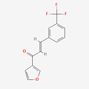 (E)-1-(3-furyl)-3-[3-(trifluoromethyl)phenyl]-2-propen-1-one