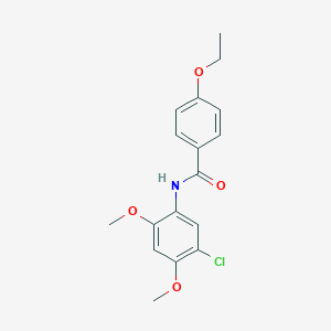 molecular formula C17H18ClNO4 B263303 N-(5-chloro-2,4-dimethoxyphenyl)-4-ethoxybenzamide 