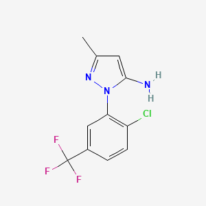 1-[2-chloro-5-(trifluoromethyl)phenyl]-3-methyl-1H-pyrazol-5-amine