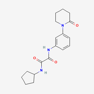 N1-cyclopentyl-N2-(3-(2-oxopiperidin-1-yl)phenyl)oxalamide