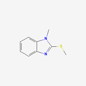 molecular formula C9H10N2S B2633053 1-甲基-2-甲硫基苯并咪唑 CAS No. 4344-61-0