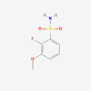 molecular formula C7H8FNO3S B2633067 2-氟-3-甲氧基苯-1-磺酰胺 CAS No. 1555541-82-6