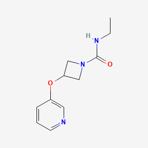 molecular formula C11H15N3O2 B2633074 N-ethyl-3-(pyridin-3-yloxy)azetidine-1-carboxamide CAS No. 1903225-93-3