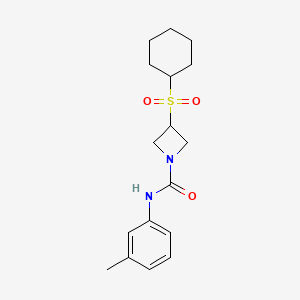 3-(cyclohexylsulfonyl)-N-(m-tolyl)azetidine-1-carboxamide
