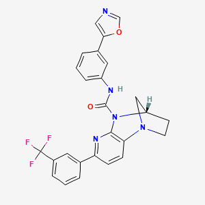 (4s)-N-[3-(1,3-Oxazol-5-Yl)phenyl]-7-[3-(Trifluoromethyl)phenyl]-3,4-Dihydro-1,4-Methanopyrido[2,3-B][1,4]diazepine-5(2h)-Carboxamide