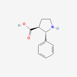 molecular formula C11H13NO2 B2633134 (2S,3S)-2-Phenylpyrrolidine-3-carboxylic acid CAS No. 1241681-66-2