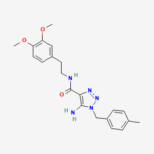 5-amino-N-(3,4-dimethoxyphenethyl)-1-(4-methylbenzyl)-1H-1,2,3-triazole-4-carboxamide