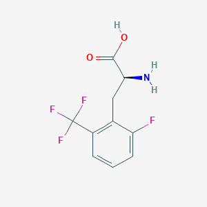 molecular formula C10H9F4NO2 B2633139 2-Fluoro-6-(trifluoromethyl)-DL-phenylalanine CAS No. 1043500-58-8