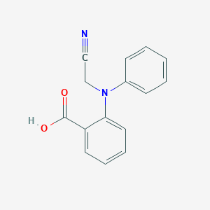 molecular formula C15H12N2O2 B263316 2-[(Cyanomethyl)(phenyl)amino]benzoic acid CAS No. 77778-87-1