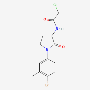 N-[1-(4-Bromo-3-methylphenyl)-2-oxopyrrolidin-3-yl]-2-chloroacetamide