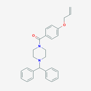 molecular formula C27H28N2O2 B263319 [4-(Diphenylmethyl)piperazin-1-yl][4-(prop-2-en-1-yloxy)phenyl]methanone 