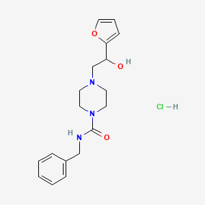 N-benzyl-4-(2-(furan-2-yl)-2-hydroxyethyl)piperazine-1-carboxamide hydrochloride