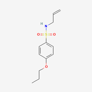 molecular formula C12H17NO3S B2633194 N-allyl-4-propoxybenzenesulfonamide CAS No. 1125436-83-0