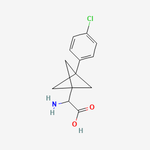 2-Amino-2-[3-(4-chlorophenyl)-1-bicyclo[1.1.1]pentanyl]acetic acid