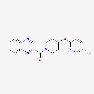 (4-((5-Chloropyridin-2-yl)oxy)piperidin-1-yl)(quinoxalin-2-yl)methanone