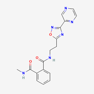 N1-methyl-N2-(2-(3-(pyrazin-2-yl)-1,2,4-oxadiazol-5-yl)ethyl)phthalamide