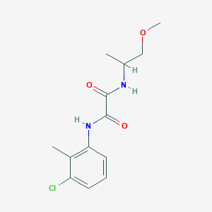 molecular formula C13H17ClN2O3 B2633221 N1-(3-chloro-2-methylphenyl)-N2-(1-methoxypropan-2-yl)oxalamide CAS No. 920239-38-9