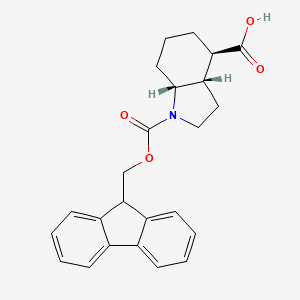 molecular formula C24H25NO4 B2633226 (3As,4R,7aR)-1-(9H-fluoren-9-ylmethoxycarbonyl)-2,3,3a,4,5,6,7,7a-octahydroindole-4-carboxylic acid CAS No. 2503156-06-5