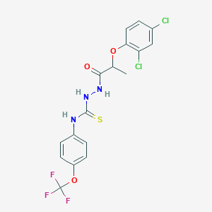 1-(2-(2,4-Dichlorophenoxy)propionyl)-4-(4-(trifluoromethoxy)phenyl)thiosemicarbazide