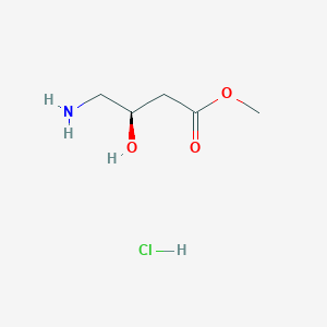 molecular formula C5H12ClNO3 B2633236 甲基 (3R)-4-氨基-3-羟基丁酸酯；盐酸盐 CAS No. 916892-20-1