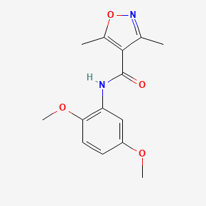 molecular formula C14H16N2O4 B2633239 N-(2,5-二甲氧基苯基)-3,5-二甲基-1,2-噁唑-4-羧酰胺 CAS No. 478031-61-7