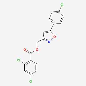 [5-(4-Chlorophenyl)-3-isoxazolyl]methyl 2,4-dichlorobenzenecarboxylate