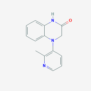 molecular formula C14H13N3O B2633245 4-(2-Methylpyridin-3-yl)-1,3-dihydroquinoxalin-2-one CAS No. 2470439-08-6
