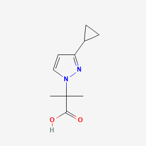 2-(3-Cyclopropylpyrazol-1-yl)-2-methylpropanoic acid