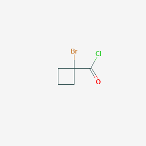 molecular formula C5H6BrClO B2633265 1-Bromocyclobutane-1-carbonyl chloride CAS No. 70339-23-0