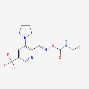 2-({[(Ethylamino)carbonyl]oxy}ethanimidoyl)-3-(1-pyrrolidinyl)-5-(trifluoromethyl)pyridine