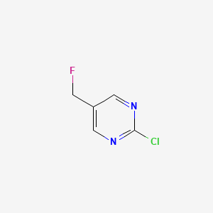 molecular formula C5H4ClFN2 B2633294 2-氯-5-(氟甲基)嘧啶 CAS No. 1334418-81-3