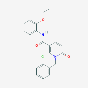 molecular formula C21H19ClN2O3 B2633297 1-[(2-chlorophenyl)methyl]-N-(2-ethoxyphenyl)-6-oxo-1,6-dihydropyridine-3-carboxamide CAS No. 946310-65-2