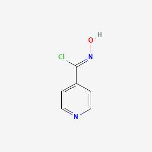 molecular formula C6H5ClN2O B2633310 N-hydroxy-4-pyridinecarboximidoyl chloride CAS No. 4185-99-3