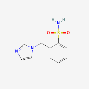 molecular formula C10H11N3O2S B2633313 2-(1H-咪唑-1-基甲基)苯-1-磺酰胺 CAS No. 1443980-35-5