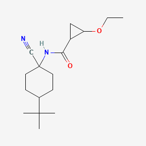 molecular formula C17H28N2O2 B2633333 N-(4-tert-butyl-1-cyanocyclohexyl)-2-ethoxycyclopropane-1-carboxamide CAS No. 1795529-48-4