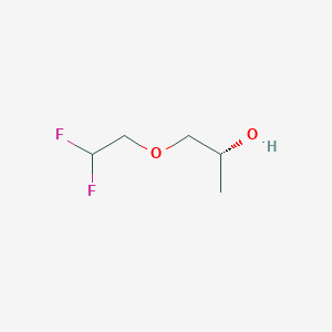 molecular formula C5H10F2O2 B2633349 (2R)-1-(2,2-Difluoroethoxy)propan-2-ol CAS No. 1568072-64-9