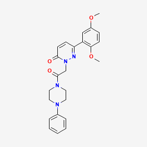 6-(2,5-dimethoxyphenyl)-2-(2-oxo-2-(4-phenylpiperazin-1-yl)ethyl)pyridazin-3(2H)-one
