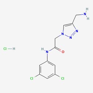 B2633376 2-[4-(Aminomethyl)triazol-1-yl]-N-(3,5-dichlorophenyl)acetamide;hydrochloride CAS No. 2402829-58-5