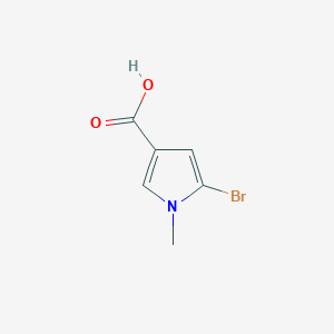 molecular formula C6H6BrNO2 B2633388 5-bromo-1-methyl-1H-pyrrole-3-carboxylic acid CAS No. 1515982-14-5