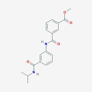 molecular formula C19H20N2O4 B263340 Methyl 3-{[3-(propan-2-ylcarbamoyl)phenyl]carbamoyl}benzoate 